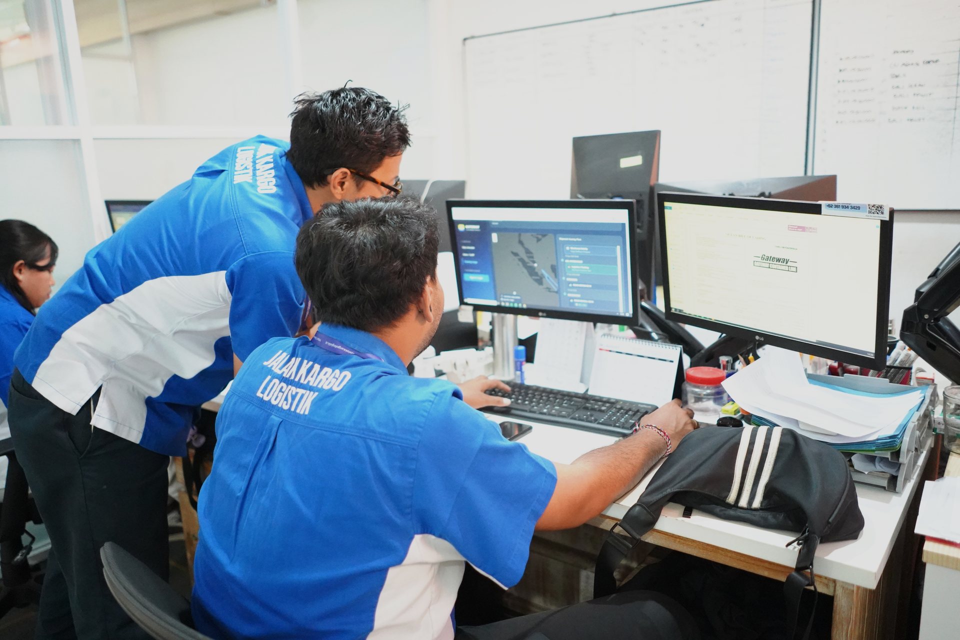 Checking flight status and shipment details for a customer